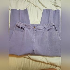 St John Wide Leg Lavender Pants